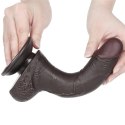 7.5&#039;&#039; Sliding Skin Dual Layer Dong Black