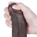 8.5&#039;&#039; Sliding Skin Dual Layer Dong Black