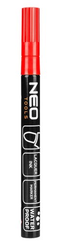 Marker budowlany, 4 kolory, permanentny, wodoodporny, lakierowy, aluminiowy, 4 szt