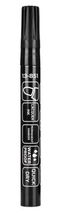 Marker budowlany gruby, 4 kolory, permanentny, wodoodporny, lakierowy, aluminiowy, 4 szt