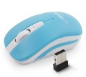 EM126WB Esperanza mysz bezprz. 2.4ghz 4d opt. usb uranus niebiesko/biała