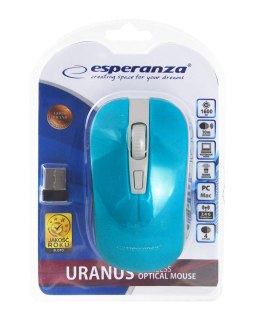 EM126WB Esperanza mysz bezprz. 2.4ghz 4d opt. usb uranus niebiesko/biała
