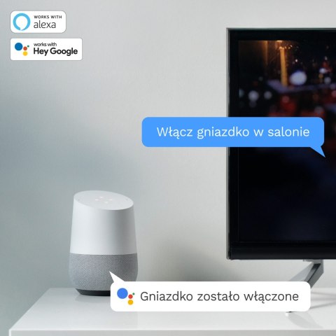 Gniazdo WiFi Kruger&Matz Connect P4 Czarne Tuya Gniazdo WiFi Kruger&Matz Connect P4 Czarne Tuya