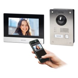 HIKVISION DS-KIS703-P zestaw wideodomofonowy 2-żyłowy jednorodzinny z monitorem 7