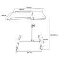 Mobilne biurko/stand na laptop Maclean, białe, regulacja wysokośc 56-86cm, max. 30kg , MC-121 B