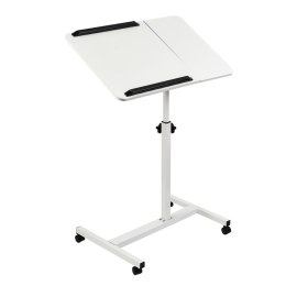 Mobilne biurko/stand na laptop Maclean, białe, regulacja wysokośc 56-86cm, max. 30kg , MC-121 W