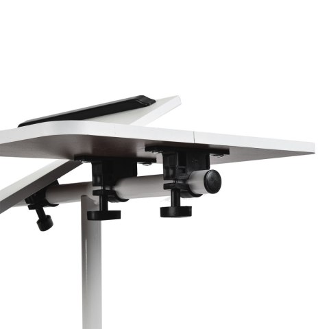 Mobilne biurko/stand na laptop Maclean, białe, regulacja wysokośc 56-86cm, max. 30kg , MC-121 W Mobilne biurko/stand na laptop Maclean, białe, regulacja wysokośc 56-86cm, max. 30kg , MC-121 W