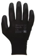 Rękawice Robocze MERCATOR Tech Black+Black PU - 1 Para (8 - M)
