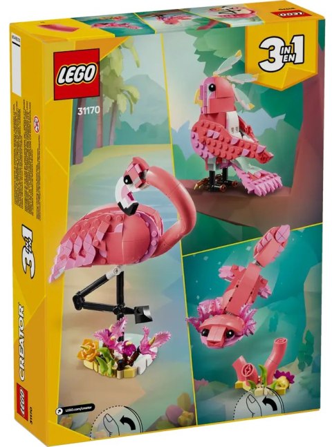 31170 - LEGO Creator - Dzikie zwierzęta: różowy flaming 31170 - LEGO Creator - Dzikie zwierzęta: różowy flaming