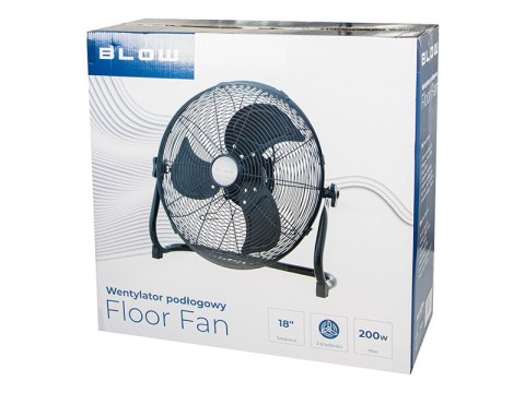 44-027# Wentylator podłogowy 18"/45cm 200w cyrkulator czarny 44-027# Wentylator podłogowy 18"/45cm 200w cyrkulator czarny