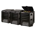 Kompostownik modułowy trzykomorowy 1200L czarny IKSM1200C-S411