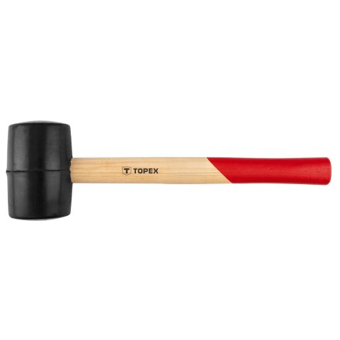 Młotek gumowy 60 mm/400 g, trzonek drewniany Młotek gumowy 60 mm/400 g, trzonek drewniany