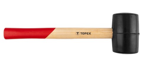 Młotek gumowy 60 mm/400 g, trzonek drewniany Młotek gumowy 60 mm/400 g, trzonek drewniany