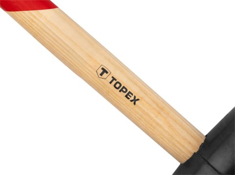 Młotek gumowy 60 mm/400 g, trzonek drewniany Młotek gumowy 60 mm/400 g, trzonek drewniany