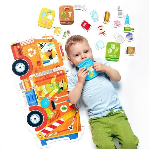 Puzzle moto - Śmieciarka 26 elementów Puzzle moto - Śmieciarka 26 elementów
