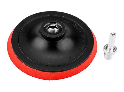 Tarcza mocująca z rzepem 125 mm x M14 + trzpień Tarcza mocująca z rzepem 125 mm x M14 + trzpień