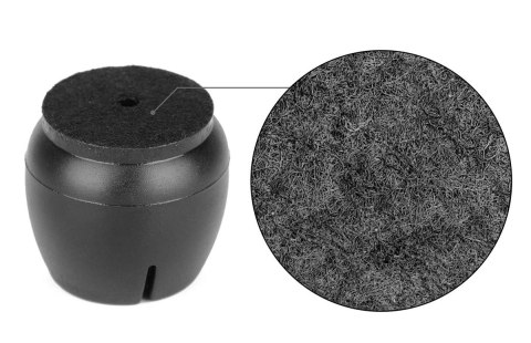 AG562G Nakładki nogi 16szt 12-16mm czarne AG562G Nakładki nogi 16szt 12-16mm czarne