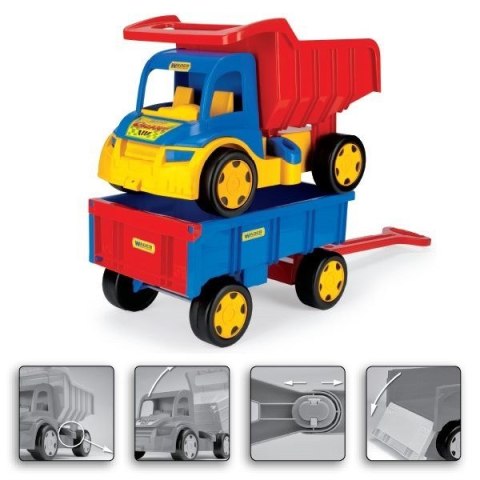 Wywrotka z przyczepą 107 cm gigant truck Wywrotka z przyczepą 107 cm gigant truck