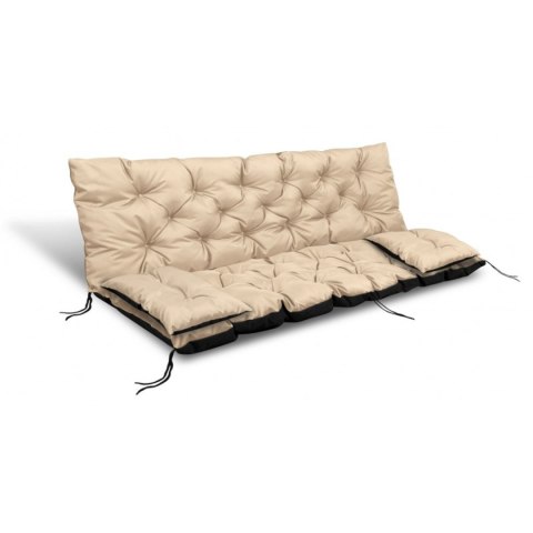 ZESTAW OGRODOWY 180x60x50CM + 2 PODUSZKI 42X42 CM BEŻOWY ZESTAW OGRODOWY 180x60x50CM + 2 PODUSZKI 42X42 CM BEŻOWY