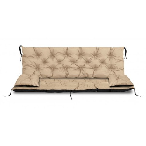 ZESTAW OGRODOWY 180x60x50CM + 2 PODUSZKI 42X42 CM BEŻOWY ZESTAW OGRODOWY 180x60x50CM + 2 PODUSZKI 42X42 CM BEŻOWY