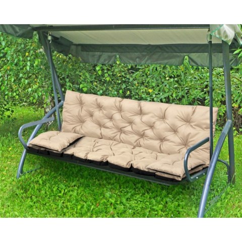 ZESTAW OGRODOWY 180x60x50CM + 2 PODUSZKI 42X42 CM BEŻOWY ZESTAW OGRODOWY 180x60x50CM + 2 PODUSZKI 42X42 CM BEŻOWY