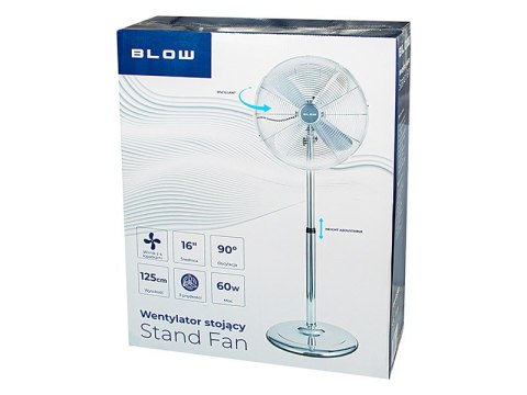 44-655# Wentylator stojący 16" 60w srebrny 44-655# Wentylator stojący 16" 60w srebrny