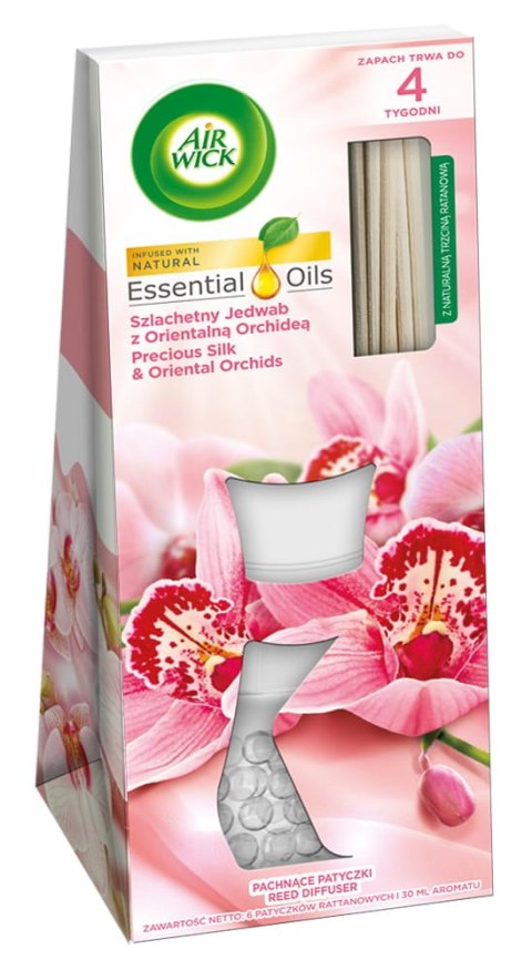 AIR WICK PACHNĄCE PATYCZKI SZLACHETNY JEDWAB Z ORIENTALNĄ ORCHIDEĄ/PRECIOUS SILK & ORIENTAL ORCHIDS 25ML AIR WICK PACHNĄCE PATYCZKI SZLACHETNY JEDWAB Z ORIENTALNĄ ORCHIDEĄ/PRECIOUS SILK & ORIENTAL ORCHIDS 25ML
