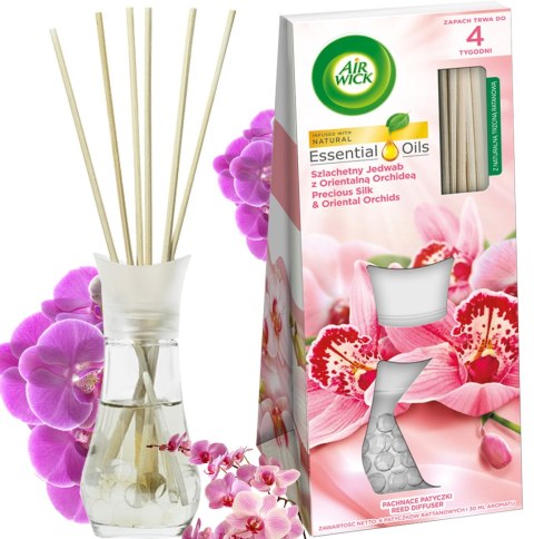 AIR WICK PACHNĄCE PATYCZKI SZLACHETNY JEDWAB Z ORIENTALNĄ ORCHIDEĄ/PRECIOUS SILK & ORIENTAL ORCHIDS 25ML AIR WICK PACHNĄCE PATYCZKI SZLACHETNY JEDWAB Z ORIENTALNĄ ORCHIDEĄ/PRECIOUS SILK & ORIENTAL ORCHIDS 25ML