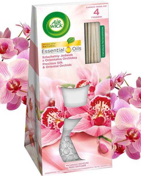 AIR WICK PACHNĄCE PATYCZKI SZLACHETNY JEDWAB Z ORIENTALNĄ ORCHIDEĄ/PRECIOUS SILK & ORIENTAL ORCHIDS 25ML AIR WICK PACHNĄCE PATYCZKI SZLACHETNY JEDWAB Z ORIENTALNĄ ORCHIDEĄ/PRECIOUS SILK & ORIENTAL ORCHIDS 25ML