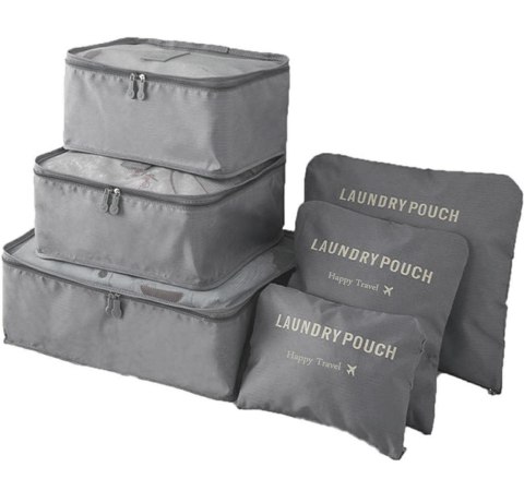 BQ28G Organizer podróżny 6 szt grey BQ28G Organizer podróżny 6 szt grey