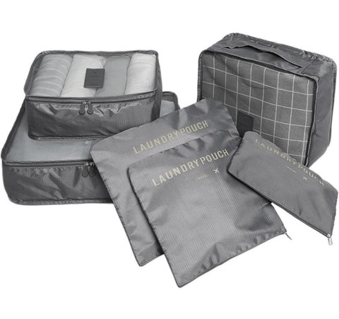 BQ28G Organizer podróżny 6 szt grey BQ28G Organizer podróżny 6 szt grey