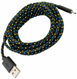 KK21E Kabel micro usb-usb 3m oplot