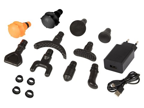 44-341# Pistolet do masażu masażer blow wave 5000 + 10 końcówek + walizka 44-341# Pistolet do masażu masażer blow wave 5000 + 10 końcówek + walizka