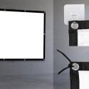 Ekran projekcyjny Maclean, 150", 330x187cm, obramowanie 25mm 16:9, haczyki do naciągu, MC-167