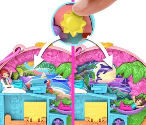 Figurki polly pocket zestaw kompaktowy, skuter pieska
