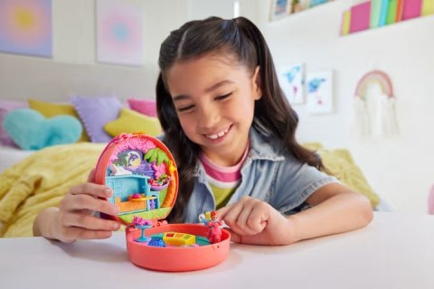 Figurki polly pocket zestaw kompaktowy, skuter pieska