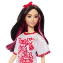 Lalka barbie fashionistas brunetka z falowanymi włosami