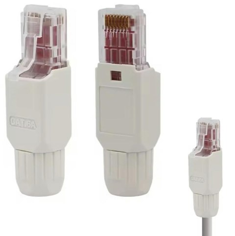 RJ9 Wtyczka rj45 utp kat.6 beznarzędziowy skręcany RJ9 Wtyczka rj45 utp kat.6 beznarzędziowy skręcany