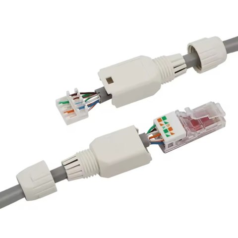 RJ9 Wtyczka rj45 utp kat.6 beznarzędziowy skręcany RJ9 Wtyczka rj45 utp kat.6 beznarzędziowy skręcany