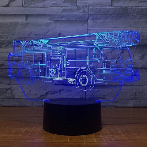 ZD98A Lampka nocna straż pożarna 3d led ZD98A Lampka nocna straż pożarna 3d led