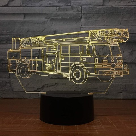 ZD98A Lampka nocna straż pożarna 3d led ZD98A Lampka nocna straż pożarna 3d led