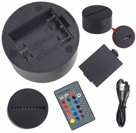 ZD98K Lampka nocna piłkarz 3d led ZD98K Lampka nocna piłkarz 3d led