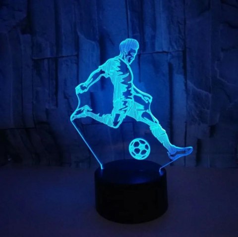 ZD98K Lampka nocna piłkarz 3d led ZD98K Lampka nocna piłkarz 3d led