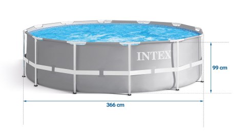 BASEN OGRODOWY STELAŻOWY 366X99 17W1 INTEX 26716 BASEN OGRODOWY STELAŻOWY 366X99 17W1 INTEX 26716