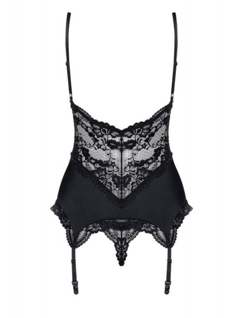 Bielizna-810-COR-1 gorset i stringi czarny S/M Bielizna-810-COR-1 gorset i stringi czarny S/M