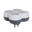 ELK314WE Esperanza rozgałęźnik elektryczny 4 gn. biało/szary