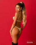 Lustique White uprząż na biust S/M/L