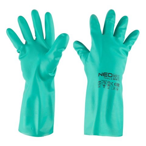 Rękawice chemioodporne, nitrylowe, rozmiar 10 Rękawice chemioodporne, nitrylowe, rozmiar 10