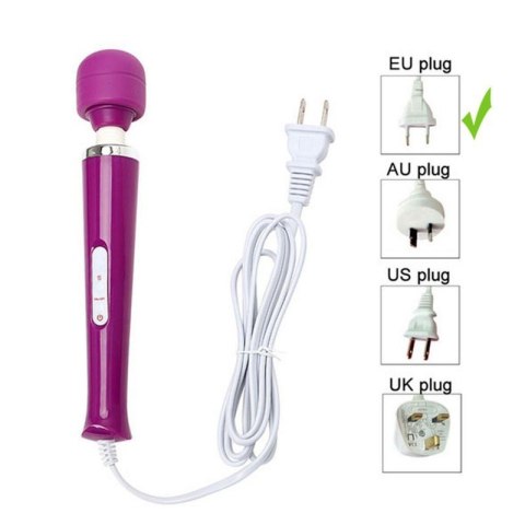 Stymulator-Magic Massager Wand Cable 110-240V Purple 10 Function Stymulator-Magic Massager Wand Cable 110-240V Purple 10 Function