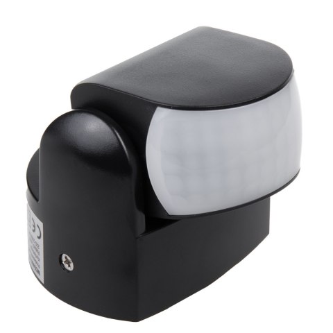 Czujnik ruchu PIR Maclean, na podczerwień, IP65, czarny, zasięg 12m, max. obiążenie 800/1200W, MCE468 B, Czujnik ruchu PIR Maclean, na podczerwień, IP65, czarny, zasięg 12m, max. obiążenie 800/1200W, MCE468 B,